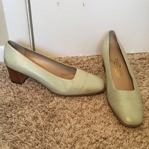 Final Price- Salvatore Ferragamo Snakeskin Pumps